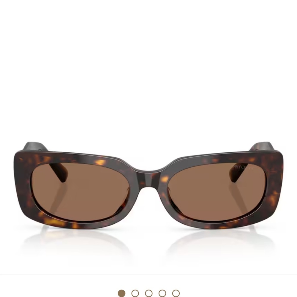 Jimmy Choo Brown Rectangular Sunglasses